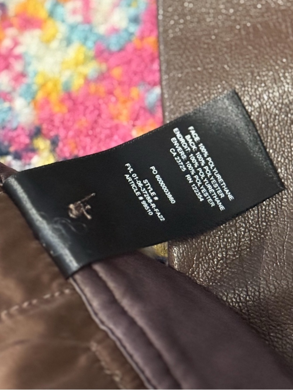 Aritzia Babaton Command vegan leather pants in coffee bean - Picture 12 of 12
